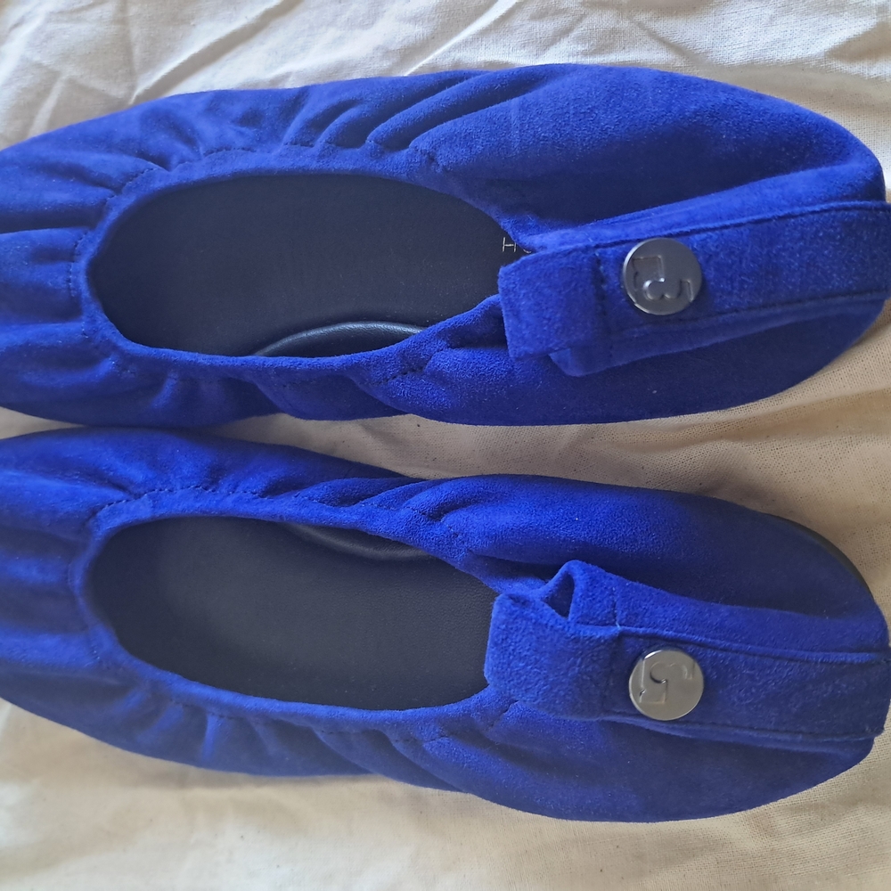 Vibrant Blue Ballet Flats